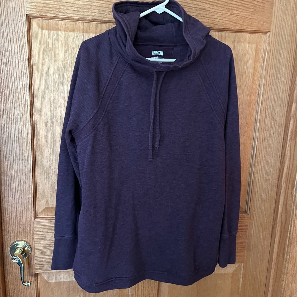 Duluth trading purple hoodie sweatshirt. Long length.